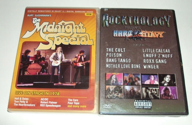 ROCKTHOLOGY HARD N HEAVY/Burt Sugarman Midnight Special 1978 AC/DC 2 DVD SHOWS