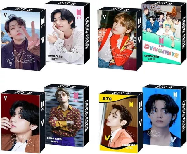 4 Packung/120 Stück BTS V Lomo Karte KPOP Bangtan Jungen Fotokarten, OVP