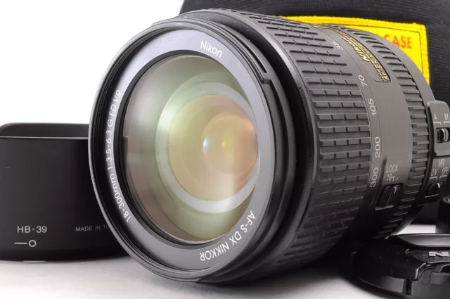 Nikon AF-S DX NIKKOR 18-300mm f/3.5-6.3G ED VR Lens [Near Mint w/hood] #360