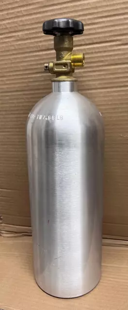 5 Lb. Aluminum CO2 Tank Cylinder Reservoir Cannister CGA 320 Valve Free Shipping