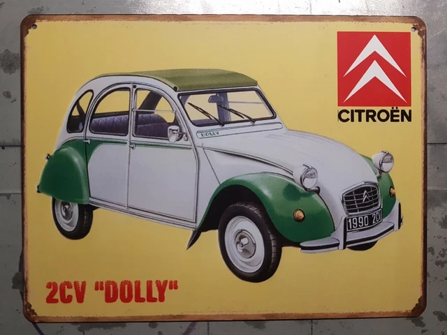 Plaque métal vintage citroen 2cv Enseigne Garage Décoration 2 CV Déco atelier