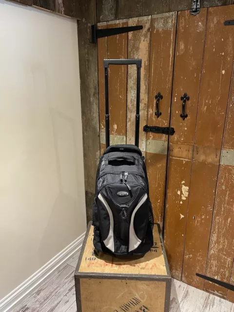 Olympia 2 Wheel Pull Along Suitcase Travel Bag Luggage Black