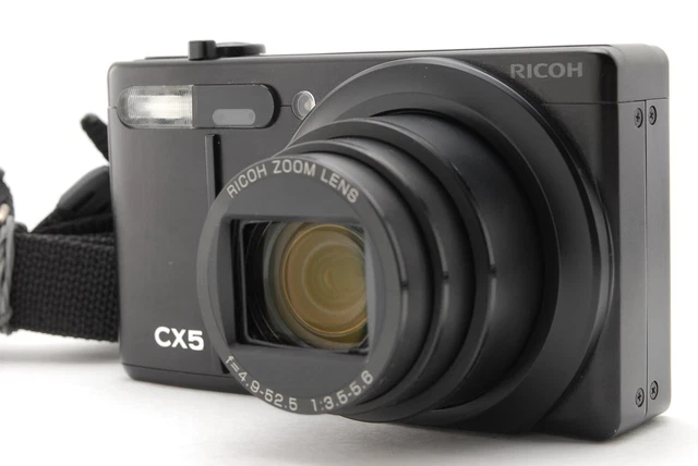 Near Mint Ricoh CX5 10MP Compact Digital Camera Black Body from Japan 2