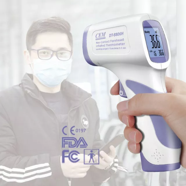 No-contact Forehead Infrared Thermometer Digital LCD Human Temperature Test