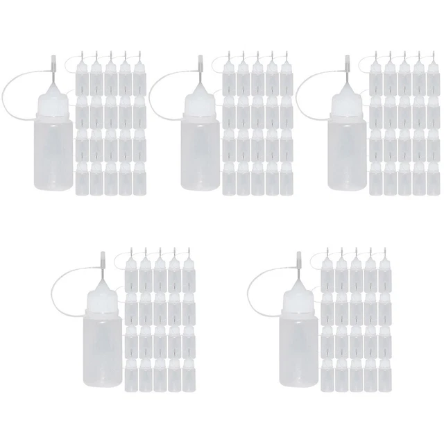 150 Pcs Applicateur À Pointe De Précision Flacons Compressibles Pour Liquides