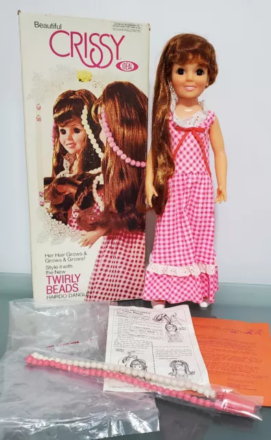 Vintage Ideal Twirly Beads CRISSY Doll with Box - Excellent N/Mint Condition!