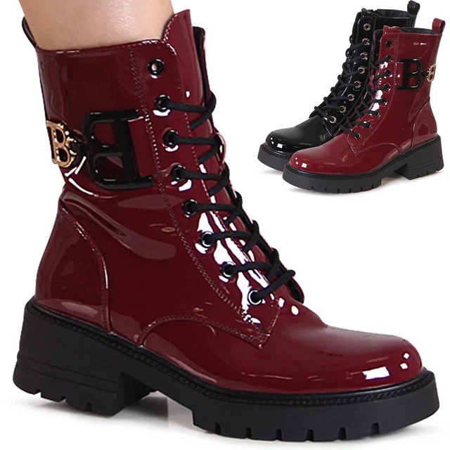 Bottes Biker Motocycliste Femme Cuir Synthétique - Tailles 36 à 41 - Neuf Avec Emballage