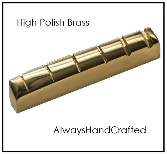AlwaysHandCrafted Slotted BRASS NUT handmade for IBANEZ ARTCORE Guitar