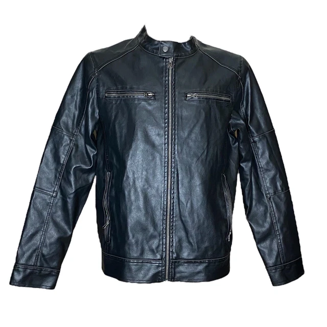 Giacca In Pelle Cafe Racer Leatherick | Uomo | Nappa Di Pecora | Stile Motociclista