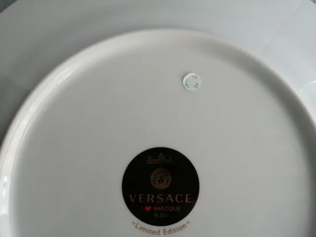 Rosenthal Versace I Love Baroque Bleu Blau Platzteller 33 cm Neu & Ovp 1 A 6