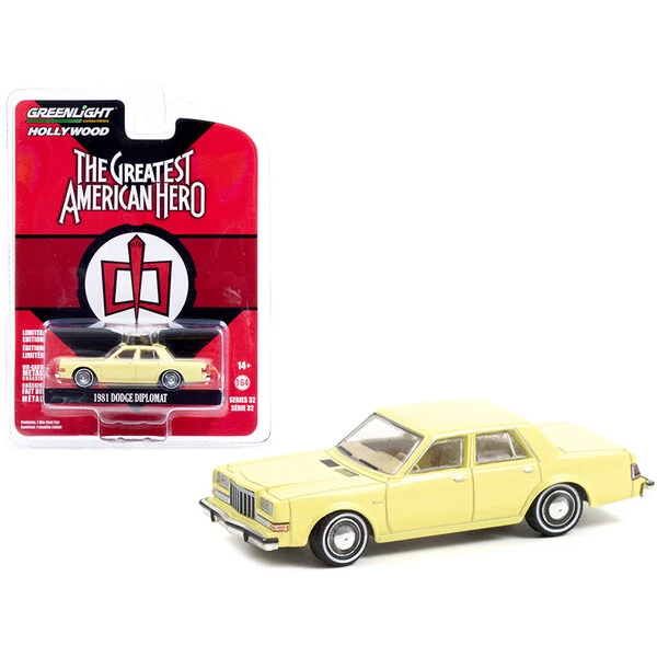 1981 Dodge Diplomat Yellow (Bill Maxwell's) "The Greatest American Hero" (198...