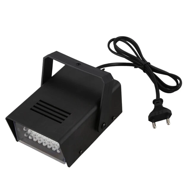 LED Strobe Stroboscope Blitzer Effet de Lumiere Blanche AC 100-240V Disco 4049
