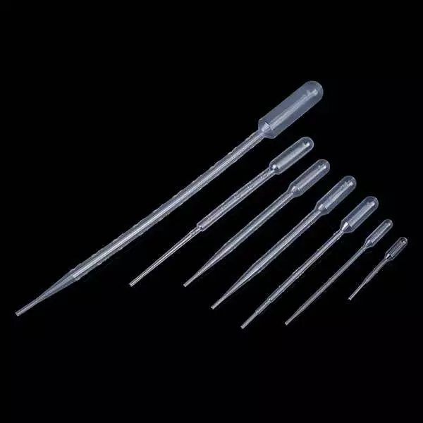 0.2ml - 10ml One-off Pasteur Plastic Transfer Pipettes with Scale Plasticware au