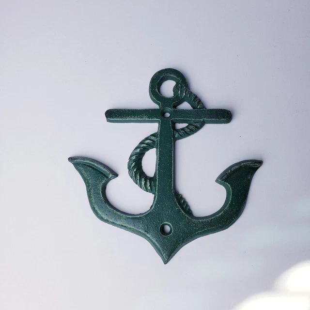 Cast Iron Boat Ship Anchor Nautical Beach Rustic Bar Home Decor Wall Plaque