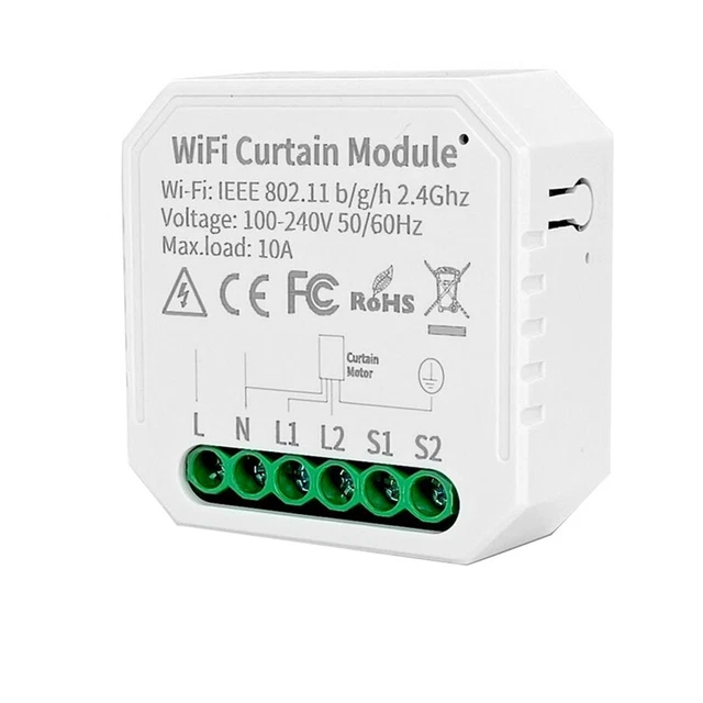 Motore Per Tende Intelligenti SafeHome PT923 - WiFi, Controllo App Tuya, Telecomando Incluso, Per Tende Fino A 50 Kg E 12 M