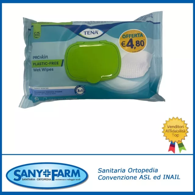 Nuove Tena Wet Eipe Plastic Free Xl Size 48 Salviette
