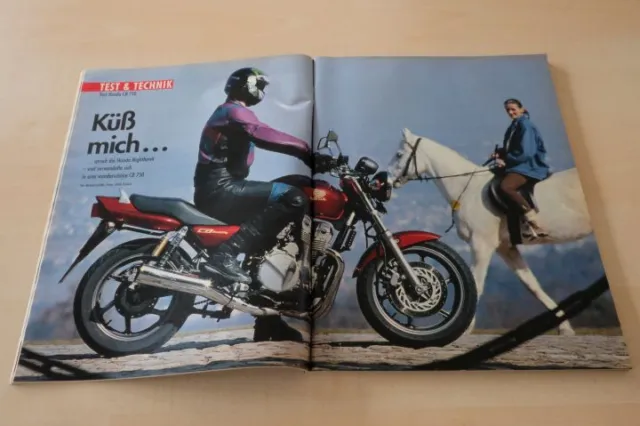 Motorrad 22711) Honda CB 750 mit 74PS im TEST auf 6 Seiten