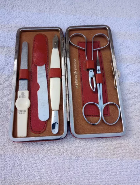 pfeilring solingen germany manicure set