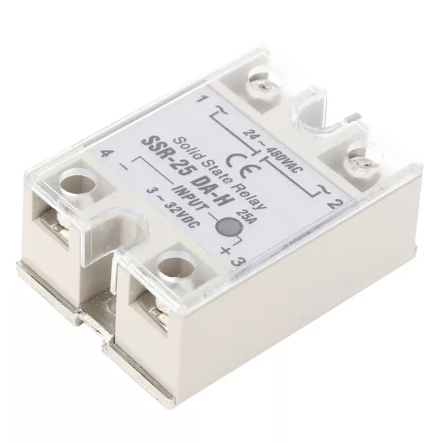 25A SSR Solid State Relay Industrial Solid State Relay Module DC AC Input 3-32V