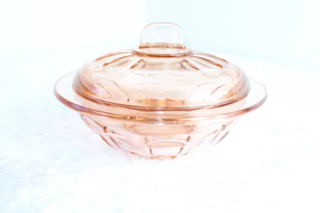 Alte Rosalin Deckeldose Dose Snackschale Pralinen Bonboniere rosa Art Deco 30er