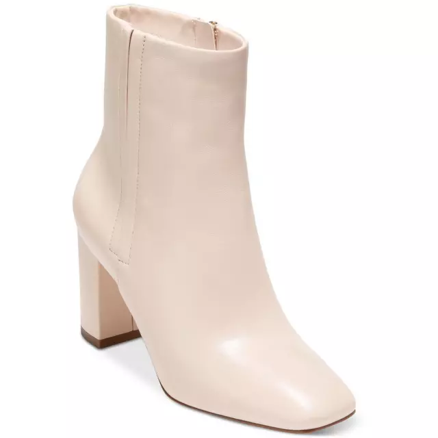 Cole Haan Womens Chrystie Ivory Leather Mid-Calf Boots Shoes 6 6.5 BHFO 6114