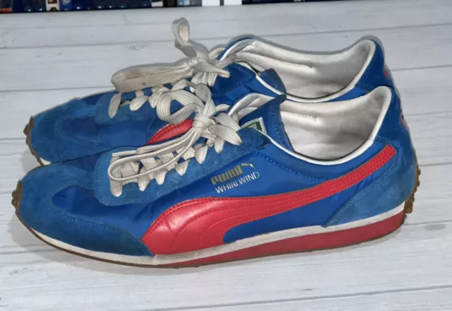 Puma Classic Whirlwind Red White Blue Tennis Sneakers Shoes 9.5 Retro