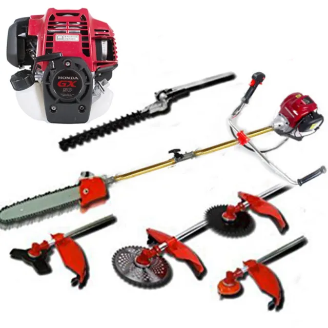 GX50 yard pruning 6 in 1 weed wacker 4-strokes gas brush cutter lawn mower