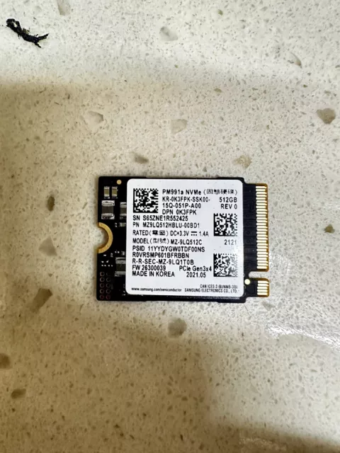 Samsung PM9B1 512GB MZAL4512HBLU M.2 2242 PCIE Gen4.0X4 NVME SSD Pyrite  Laptop
