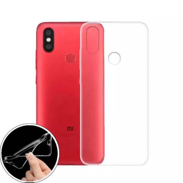 Hülle für Xiaomi Mi A2 Handy Tasche Silikon Case Cover Bumper Etui transparent