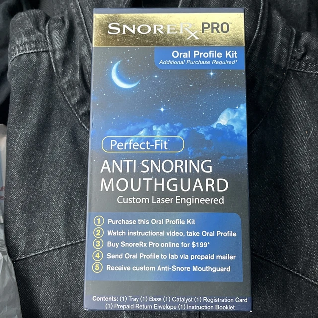 Kit de perfil oral SnoreRx Pro - protector bucal antirronquidos ajuste perfecto VENCIMIENTO: 12/2023