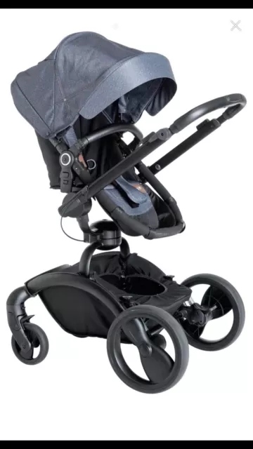 BRAND NEW CUGGL Elm Tandem Pushchair Black Blue 120.00