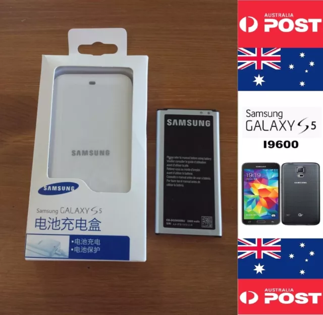 Original Genuine Samsung S5 Battery Kit Dock I9600 With Australian Battery NFC