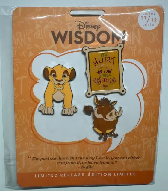 Disney Wisdom Pin Set #11/12 – Simba & Pumbaa The Lion King – LIMITED RELEASE