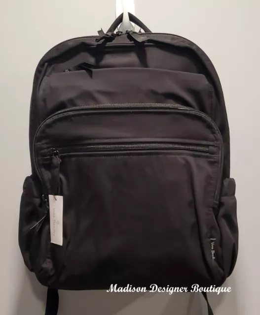 NWT_Vera Bradley XL Campus Backpack, Black, Travel, School, Work