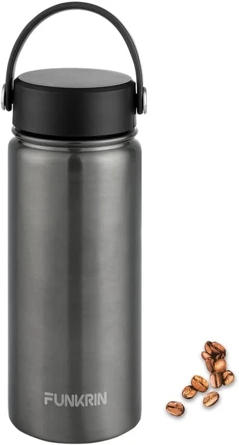 Funkrin Insulated Coffee Travel Mug with Ceramic Coating, 18oz Wide Mouth - NEW