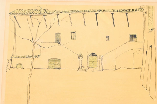 LITHOGRAPHIE LA FETE Dans La Cour Karen Tual N° 9/200 EUR 90