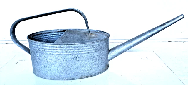 Superbe Bassine En Zinc Ancien 1892 Pour Fleurs Et Plantes - Décoration Jardin & Terrasse