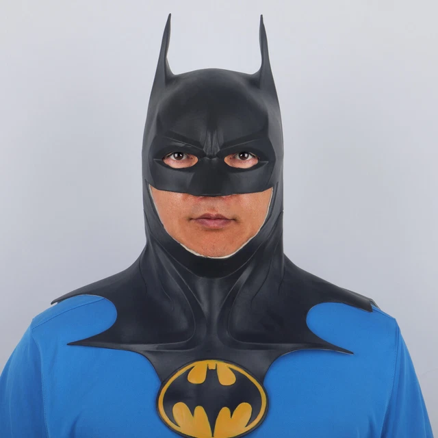 Maschera Full Head The Batman In Resina – Cosplay Bruce Wayne, Oggetto Di Scena Per Halloween, Taglia Unica Adulta