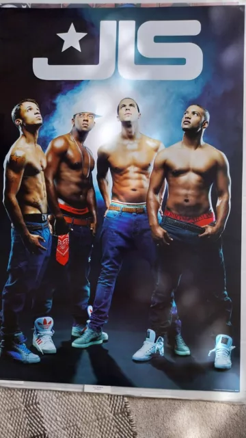 JLS - Fantastic retro POSTER of the band TOPLESS