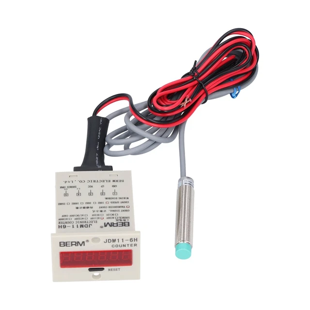 Digital Electronic Counter Level Count Metal Rack Meter Reset Sensor Count New