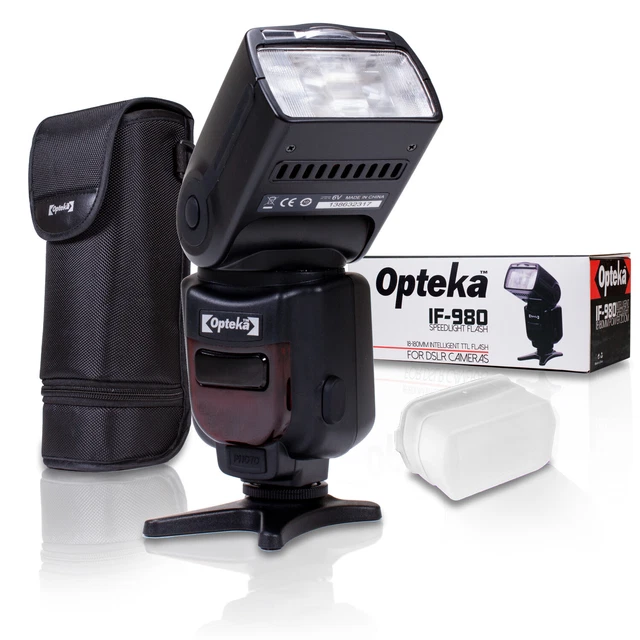 Opteka IF-980 i-TTL AF Dedicated Zoom Flash for Nikon F DX FX Mount DSLR Cameras
