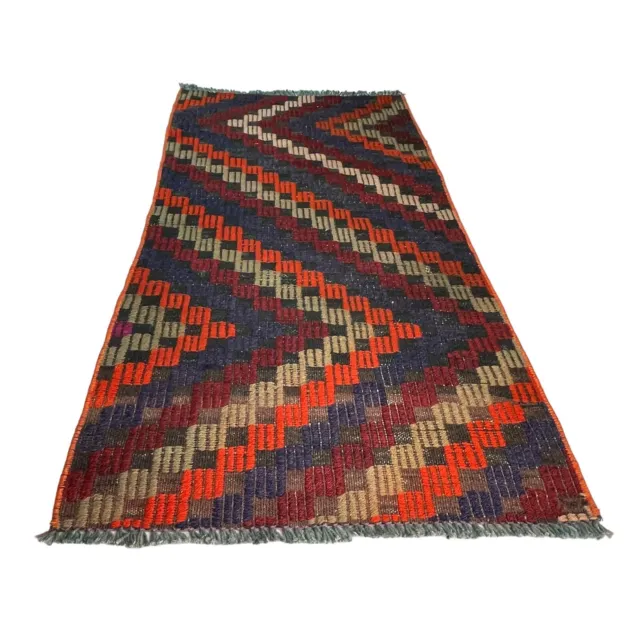 Traditional Turkish Mini Kilim Rug ,Vintage Türkischer Kilim , 111 x 54 cm