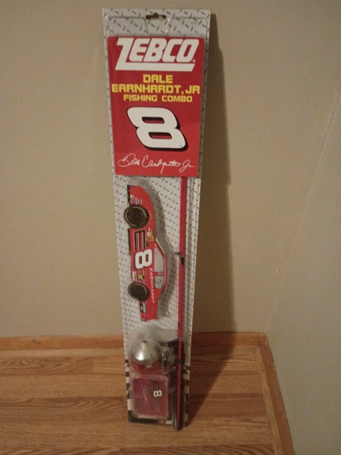Combo De Pêche Enfant Zebco Dale Earnhardt Jr. - Canne Moulinet Boîte NASCAR Neuf