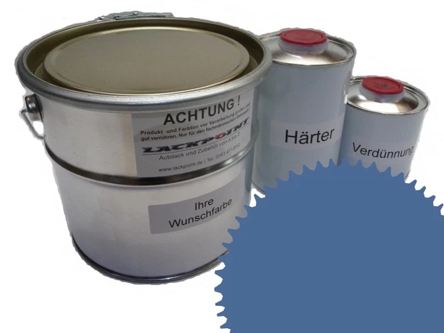 Peinture Voiture 2K RAL 4005 Bleu Violet Brillant - Lot De 5 Litres Acrylique Lackpoint - Neuf