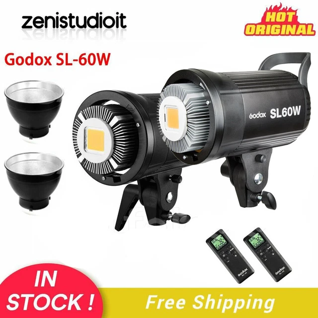 Softbox 95cm Bowens Kit Luce LED Godox SL-60W 5600K Con Softbox - Foto 11