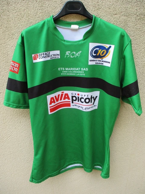Maillot rugby porté n° 17 RC FOUSSERETOIS Now One moulant match worn