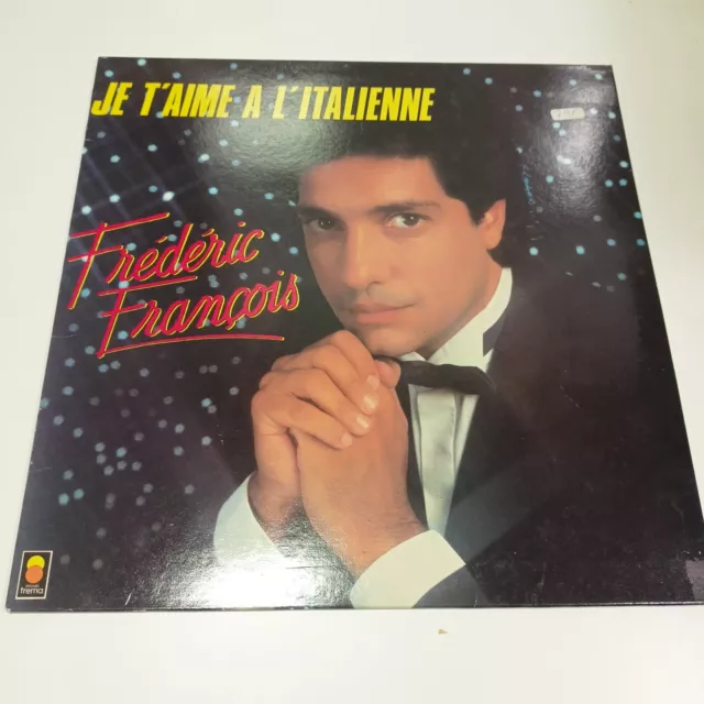 Vinyle LP FREDERIC FRANCOIS-je t'aime à l'italienne-POP-1985-Excellent Etat