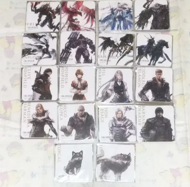 FINAL FANTASY XVI 16 Square Enix Cafe Limited Coaster 18 sheets