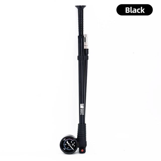 Thinkrider Portable High-Pressure 300Psi Bike Air Pump with Gauge for Fork & Rea