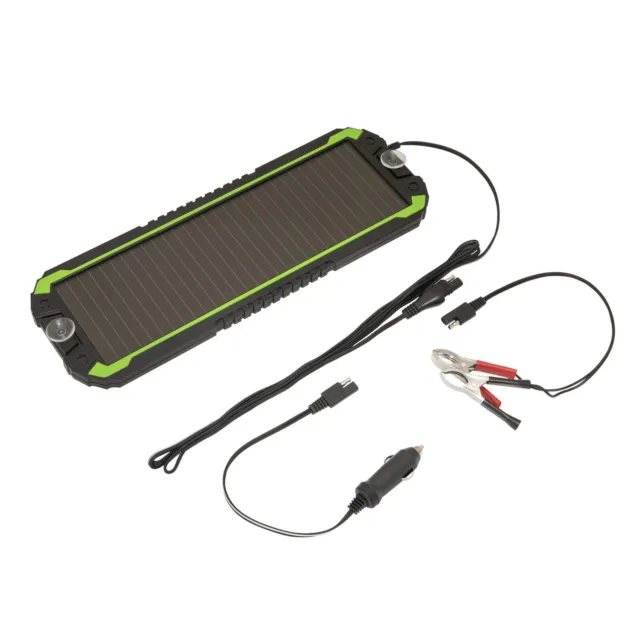 Panneau solaire Sealey 12V chargeur de batterie ruissellement voiture fourgonnette bateau caravane camping-car